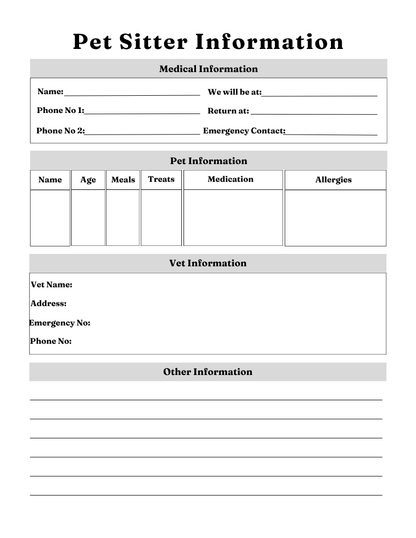 Pet Care Planner