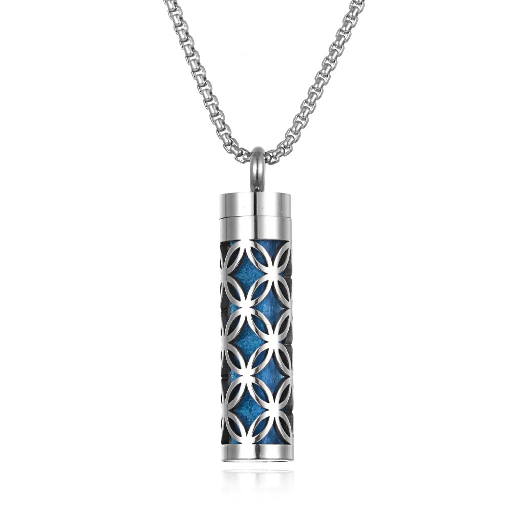 Stainless Steel Aromatherapy Necklace Diffuser Pendant