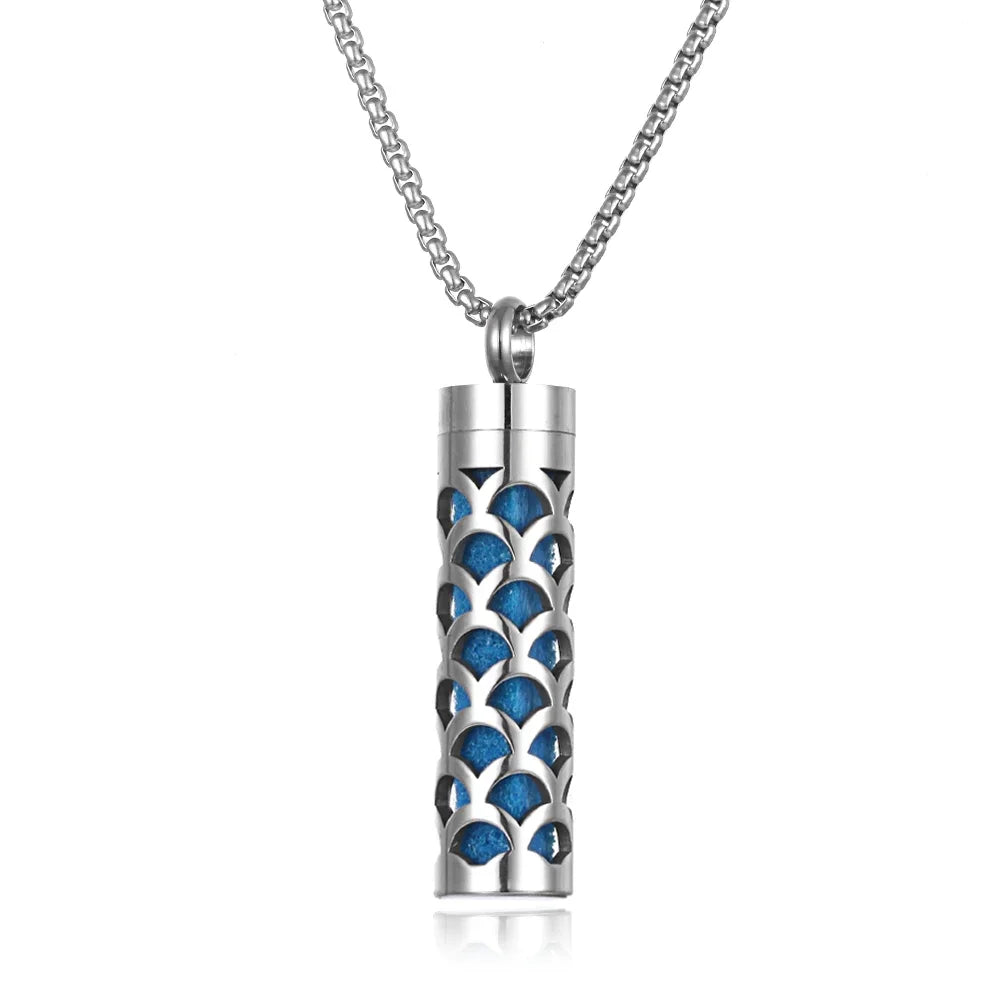 Stainless Steel Aromatherapy Necklace Diffuser Pendant