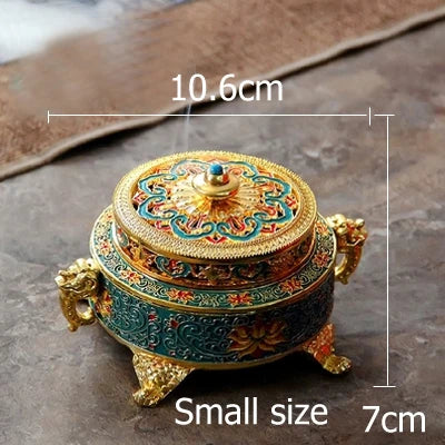 Celestial Lotus Incense Burner Tibetan Style
