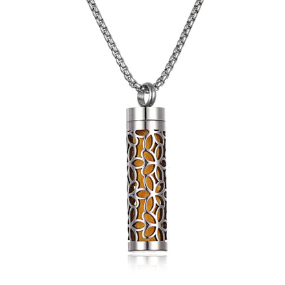 Stainless Steel Aromatherapy Necklace Diffuser Pendant
