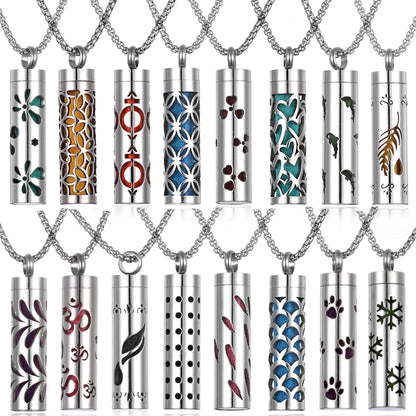 Stainless Steel Aromatherapy Necklace Diffuser Pendant