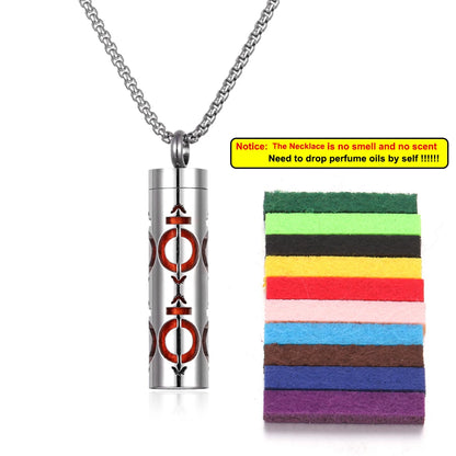 Stainless Steel Aromatherapy Necklace Diffuser Pendant