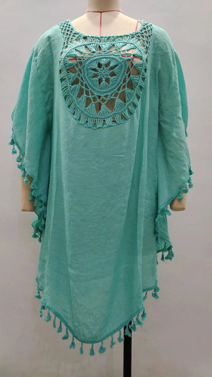 CROCHET BIKINI-Women's Sexy Swimsuit Cover Up Dress