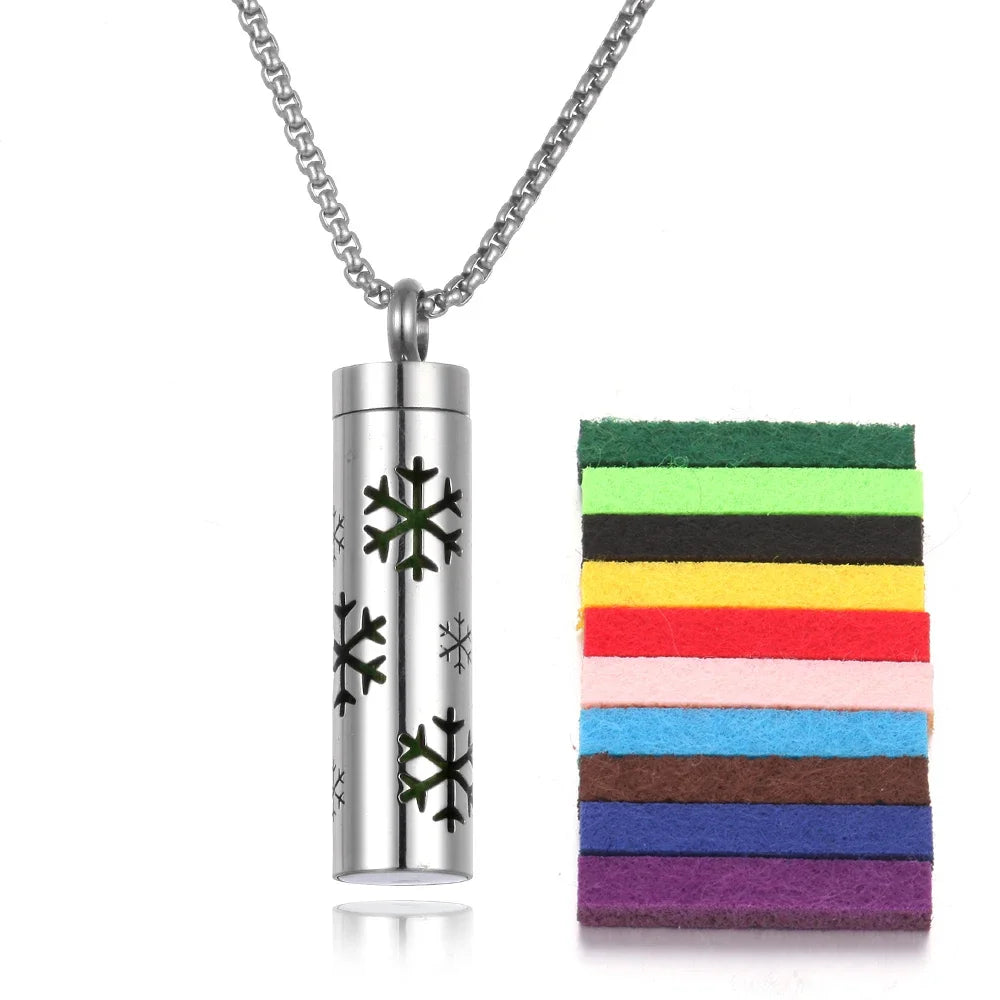 Stainless Steel Aromatherapy Necklace Diffuser Pendant