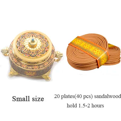 Celestial Lotus Incense Burner Tibetan Style