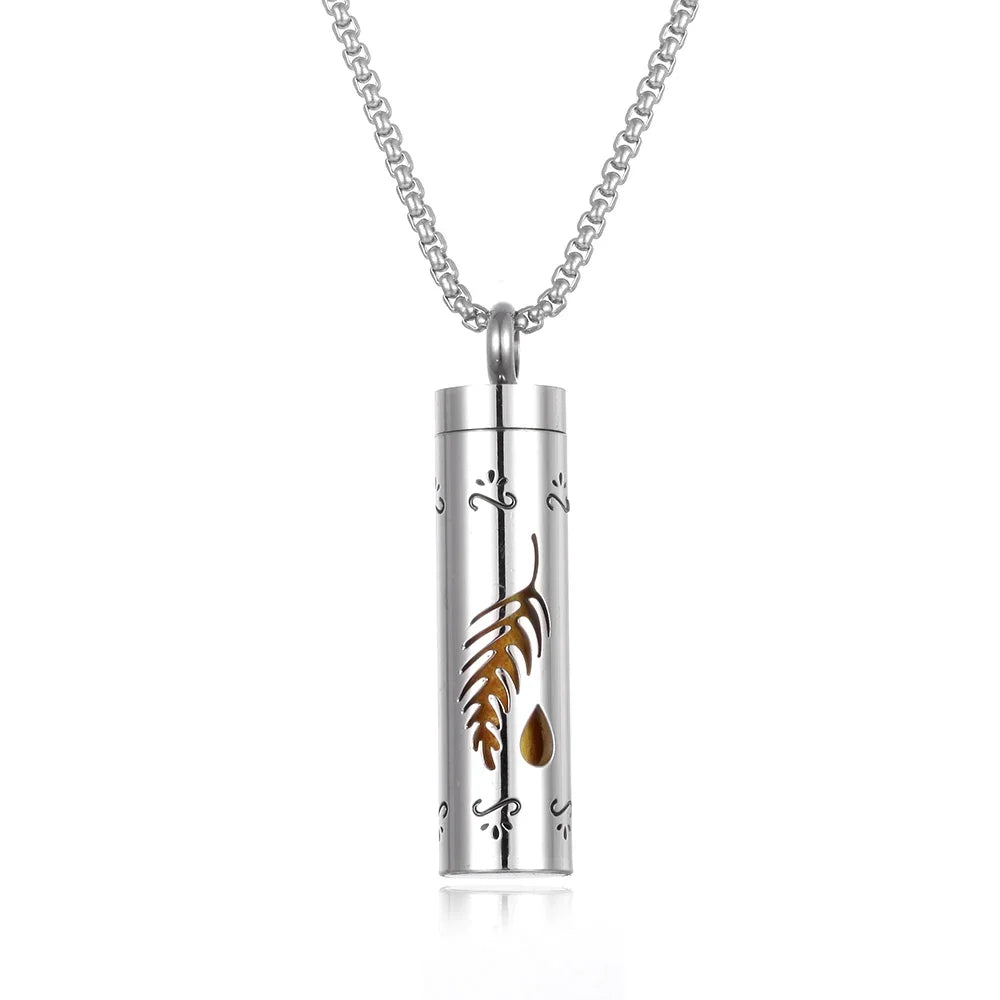 Stainless Steel Aromatherapy Necklace Diffuser Pendant