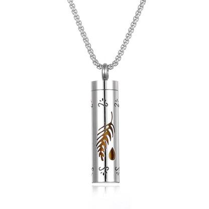 Stainless Steel Aromatherapy Necklace Diffuser Pendant