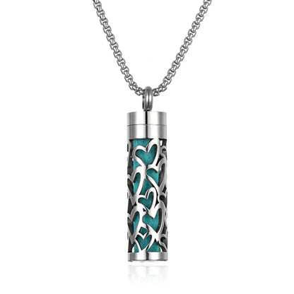 Stainless Steel Aromatherapy Necklace Diffuser Pendant