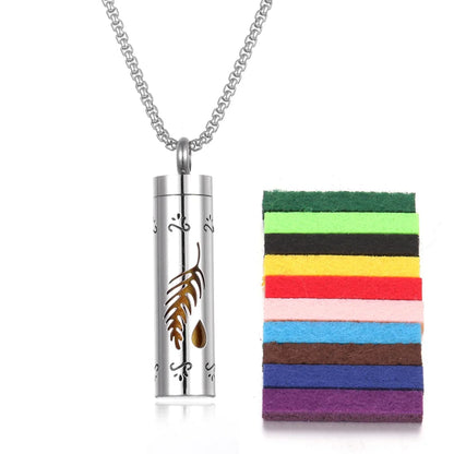 Stainless Steel Aromatherapy Necklace Diffuser Pendant