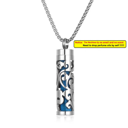 Stainless Steel Aromatherapy Necklace Diffuser Pendant