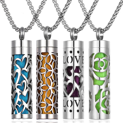 Stainless Steel Aromatherapy Necklace Diffuser Pendant
