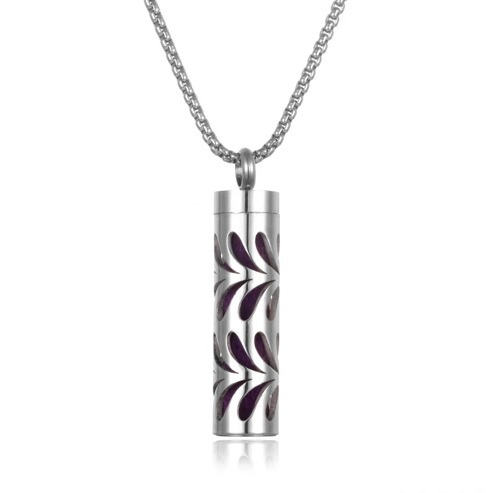 Stainless Steel Aromatherapy Necklace Diffuser Pendant
