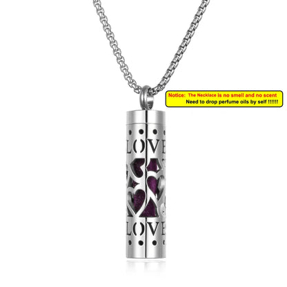 Stainless Steel Aromatherapy Necklace Diffuser Pendant