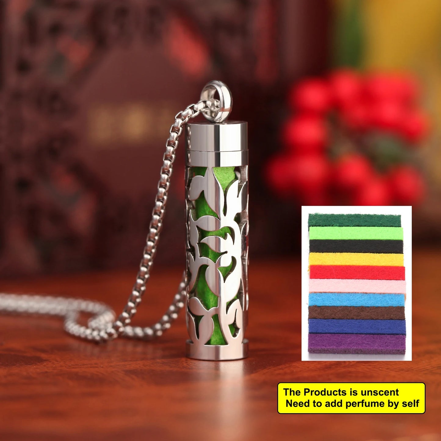 Stainless Steel Aromatherapy Necklace Diffuser Pendant