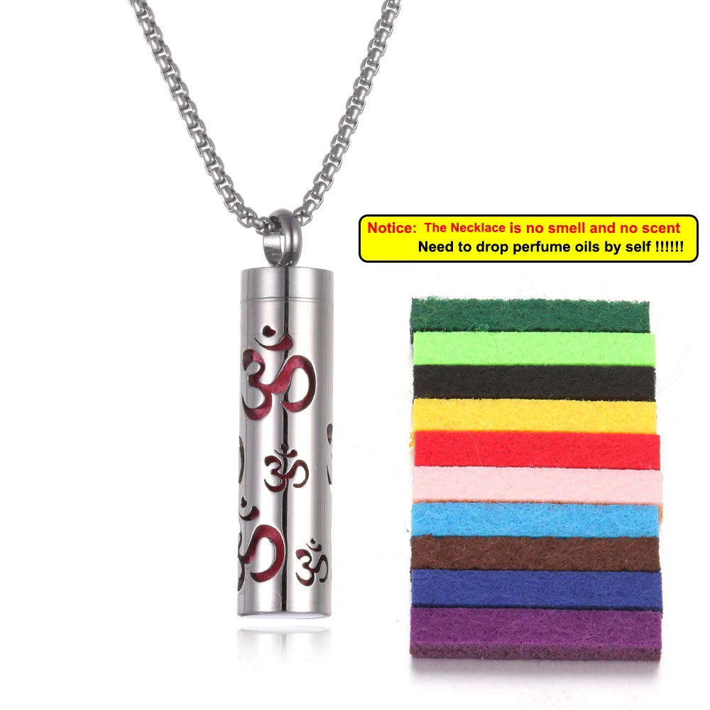 Stainless Steel Aromatherapy Necklace Diffuser Pendant