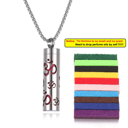 Stainless Steel Aromatherapy Necklace Diffuser Pendant