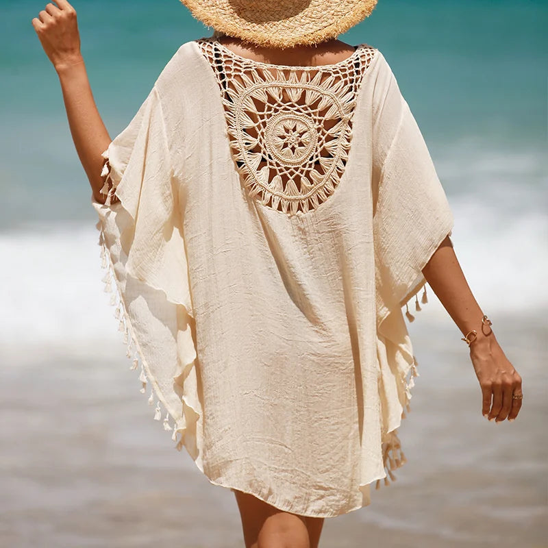CROCHET BIKINI-Women's Sexy Swimsuit Cover Up Dress