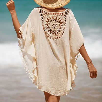 CROCHET BIKINI-Women's Sexy Swimsuit Cover Up Dress
