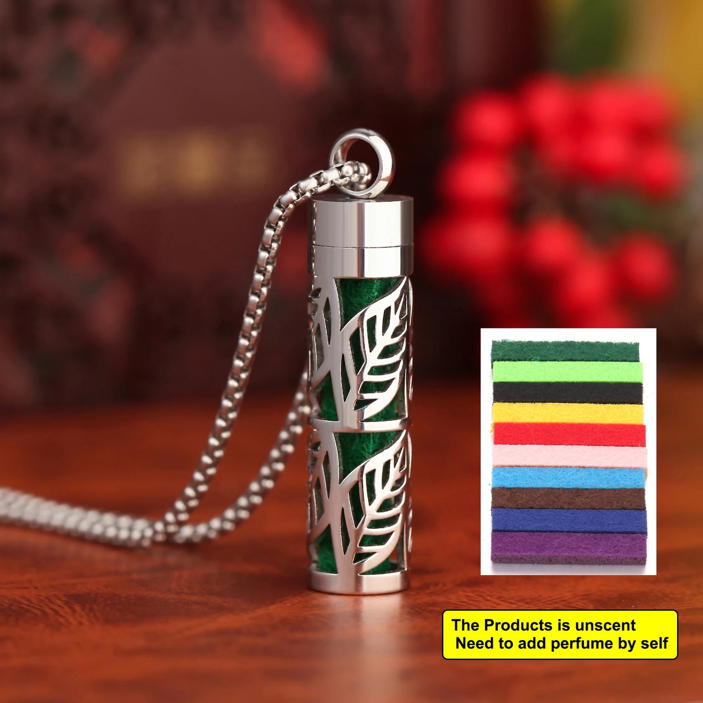 Stainless Steel Aromatherapy Necklace Diffuser Pendant