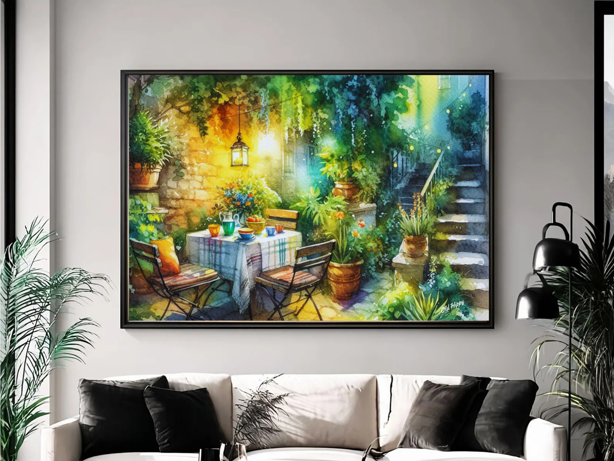 Serene Garden #2 Fine Art by Old Hippy
