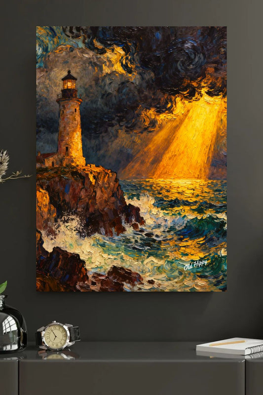 When Heaven Breaks Through Canvas Art by Old Hippy