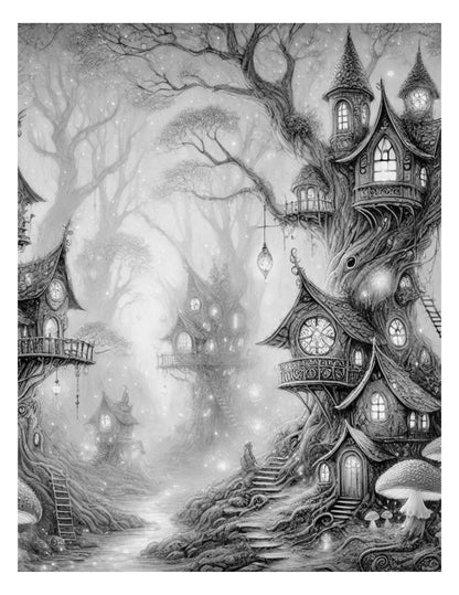 Whispers of the Enchanted Forest A Fantasy Coloring Journey