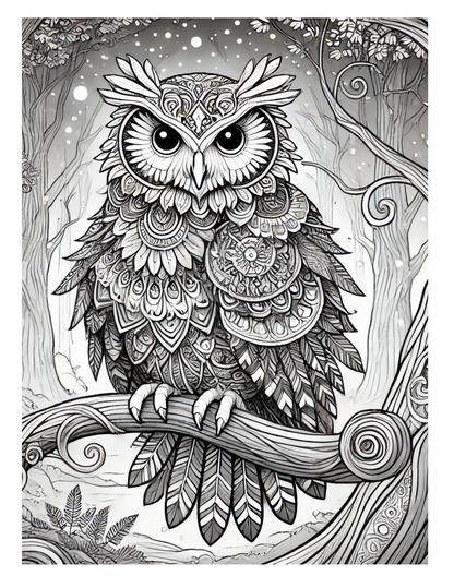 Whispers of the Enchanted Forest A Fantasy Coloring Journey
