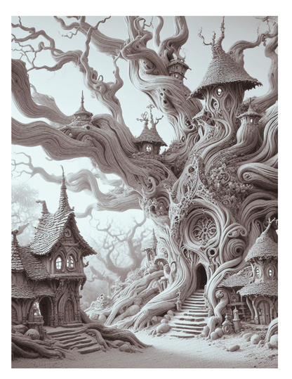 Whispers of the Enchanted Forest A Fantasy Coloring Journey