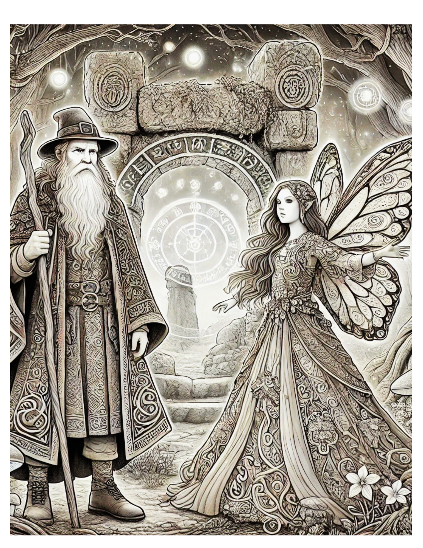 Whispers of the Enchanted Forest A Fantasy Coloring Journey