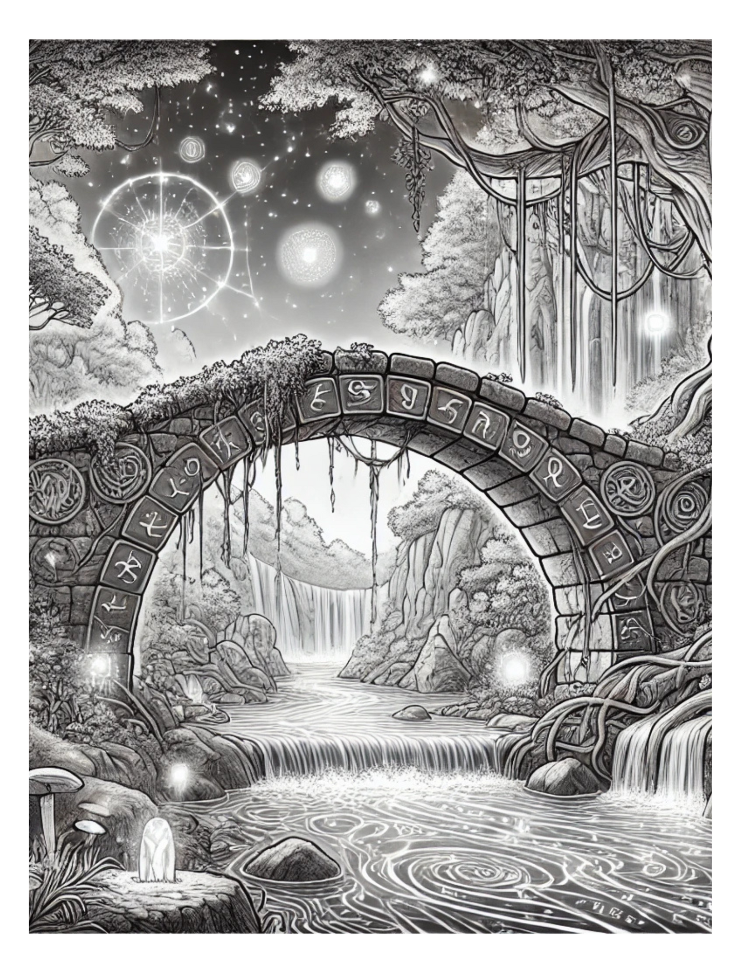 Whispers of the Enchanted Forest A Fantasy Coloring Journey