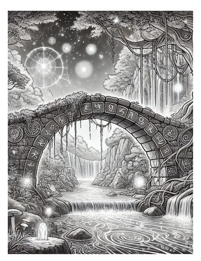 Whispers of the Enchanted Forest A Fantasy Coloring Journey