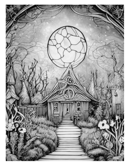 Whispers of the Enchanted Forest A Fantasy Coloring Journey