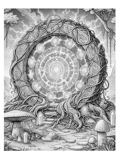 Whispers of the Enchanted Forest A Fantasy Coloring Journey