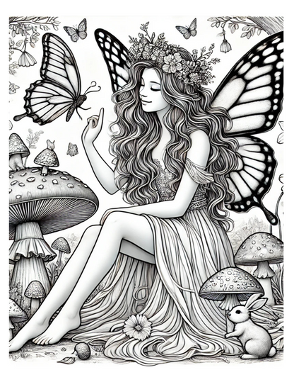 Whispers of the Enchanted Forest A Fantasy Coloring Journey