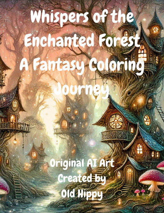 Whispers of the Enchanted Forest A Fantasy Coloring Journey