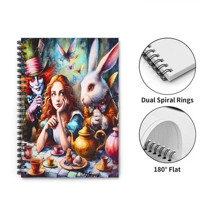 Spiral Notebook Alice and mad hatter vol1