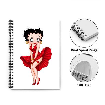 Spiral Notebook betty boop poses