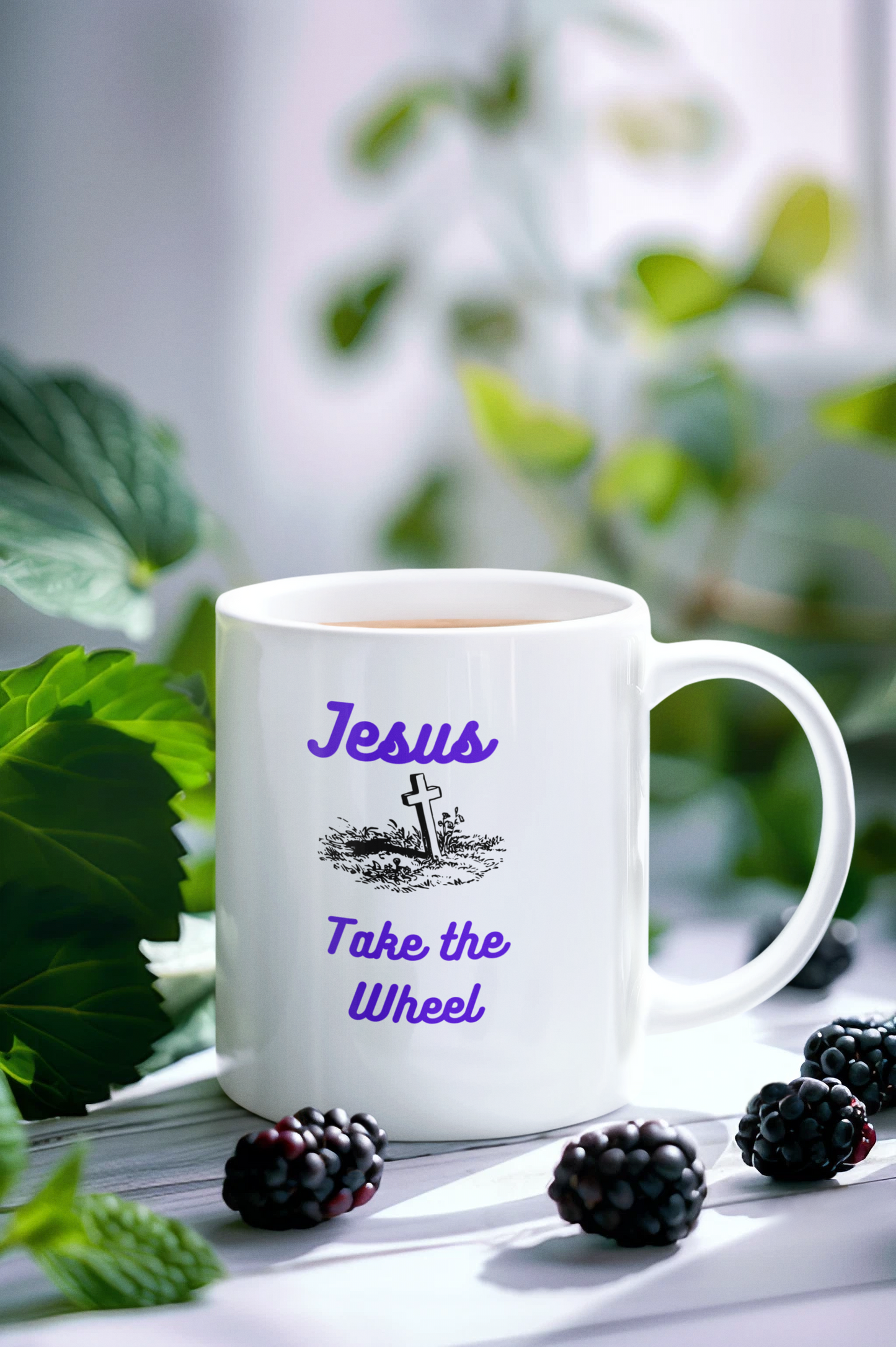 Jesus Take the Wheel Coffee Mug — 11oz Inspirational Christian Mug