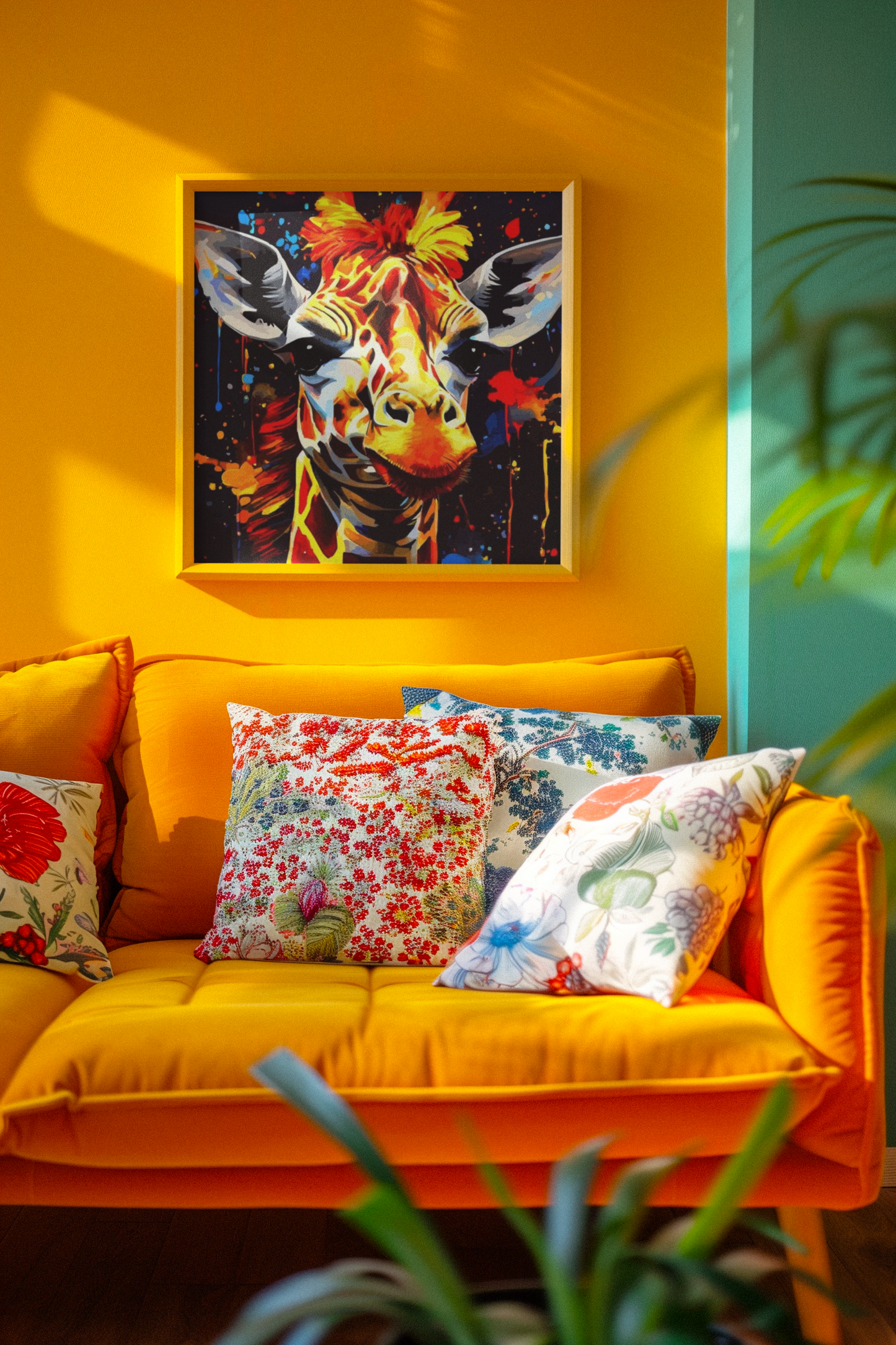 Funky Giraffe AI Digital Art by Old Hippy