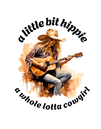 Hippie Cowgirl Digital Art by Old Hippy