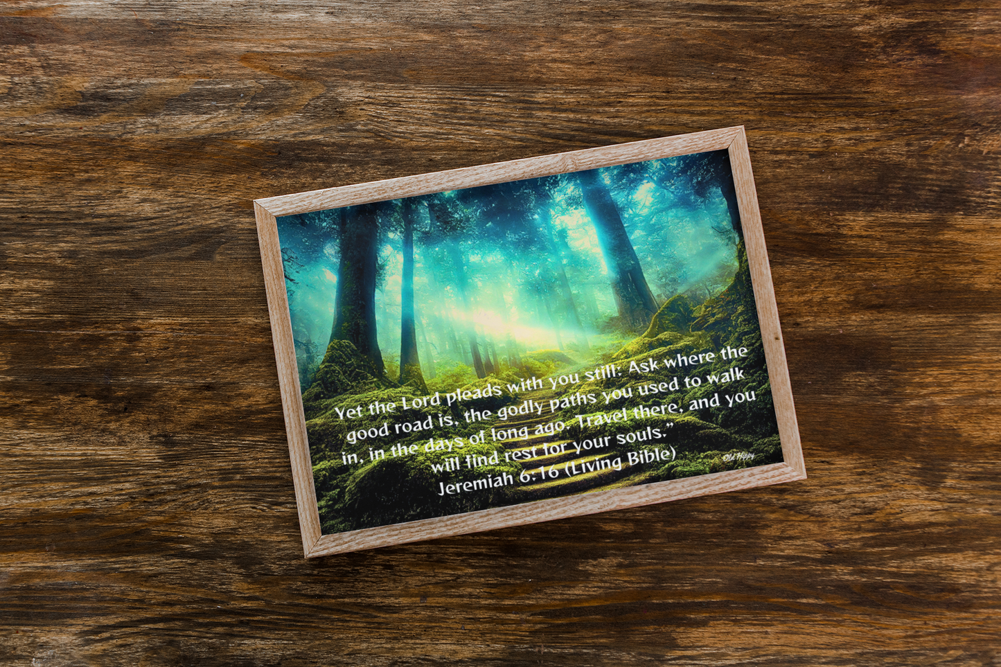 Seek the Old Godly Paths Frameable Poster