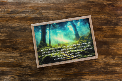 Seek the Old Godly Paths Frameable Poster