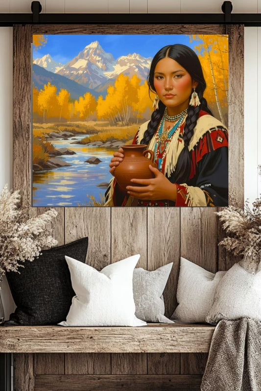 “Spirit of the Aspen Valley” — An AI-Generated Canvas by Old Hippy