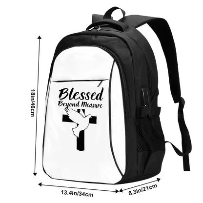 Large Capacity Oxford Travel Laptop Backpack with USB blessed beyond measure (3)