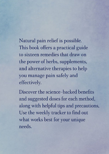 🌿 Natural Pain Remedies + Tracker | 27-Page Watercolor Wellness eBook 🌙💧