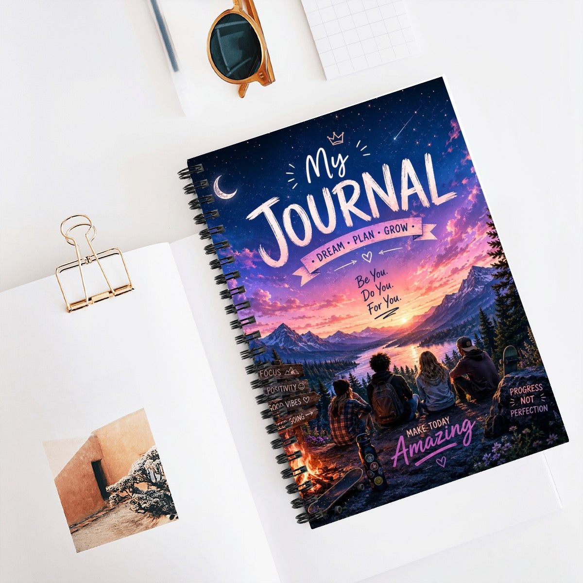 Spiral Notebook Teen Journal