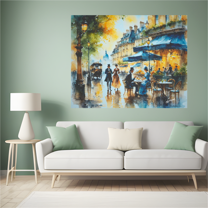 Champagne in Paris Canvas Art