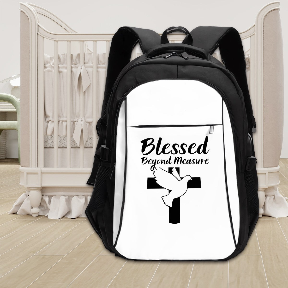 Large Capacity Oxford Travel Laptop Backpack with USB blessed beyond measure (3)