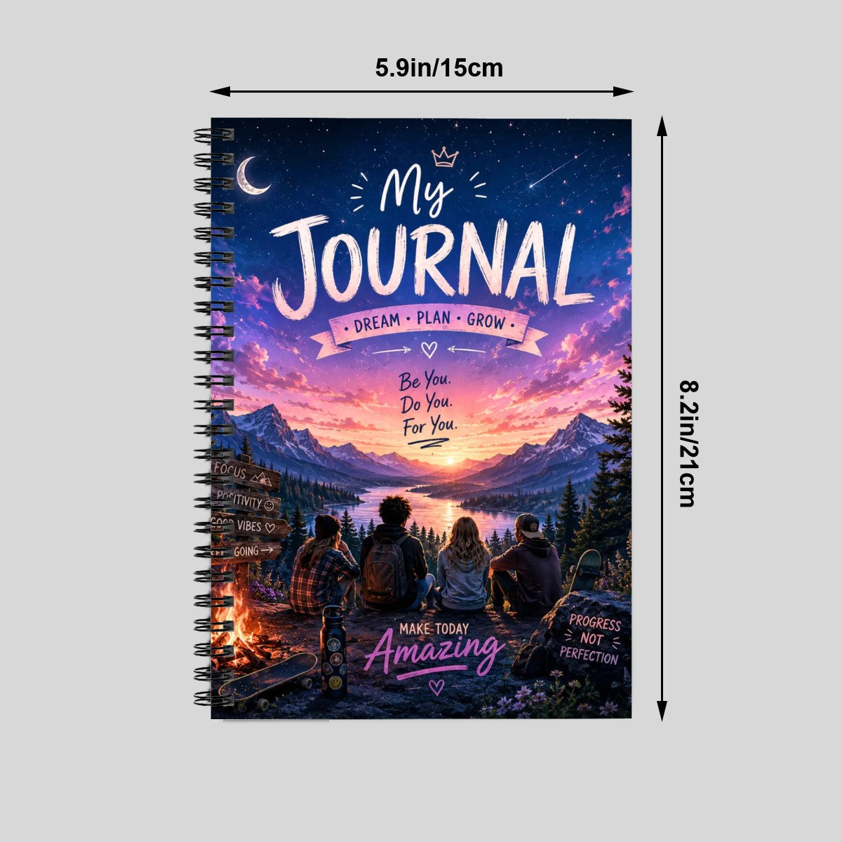 Spiral Notebook Teen Journal